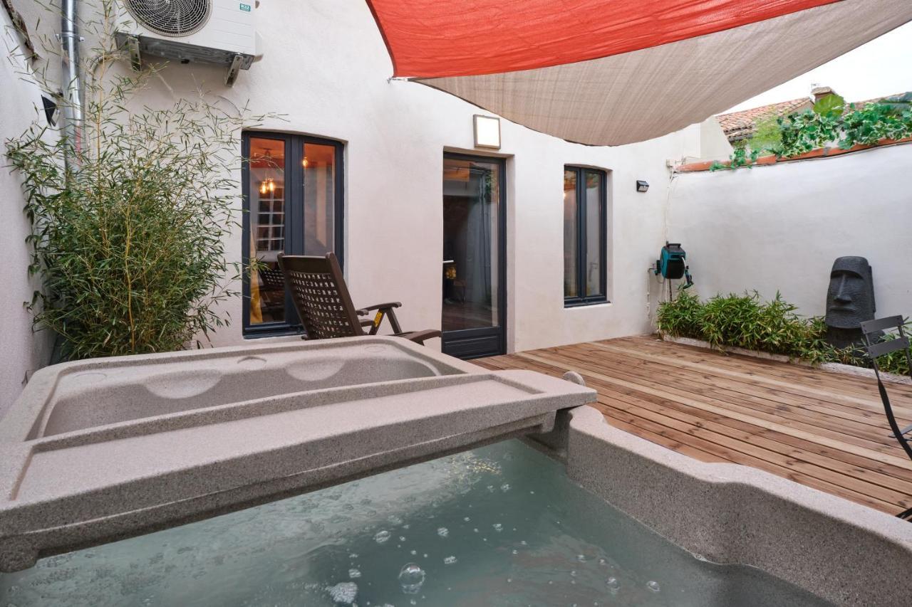 Melina - Jacuzzi - Maison Avec Cour Climatisee Proche Cite Medieval Каркасон Екстериор снимка